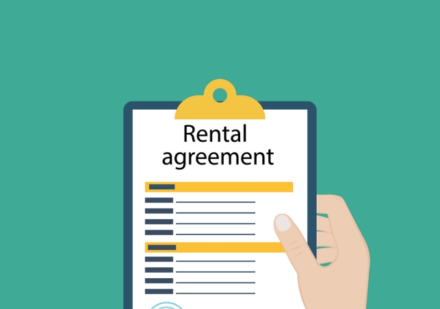 rental-agreement-form-contract-signing-document-vector-25620981